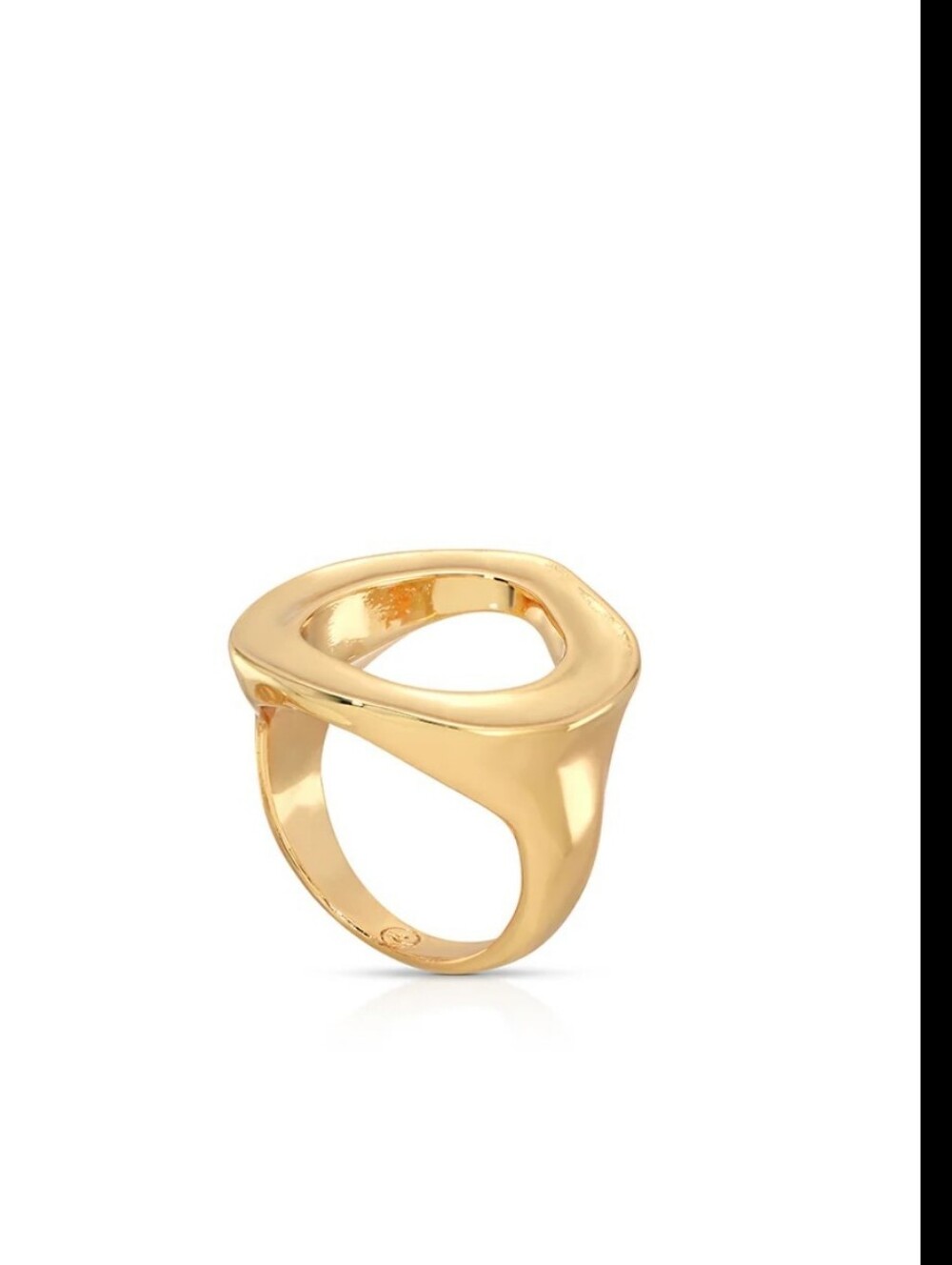 Ettika Open Circle Ring in Gold 18k Goldplated Size 7 New